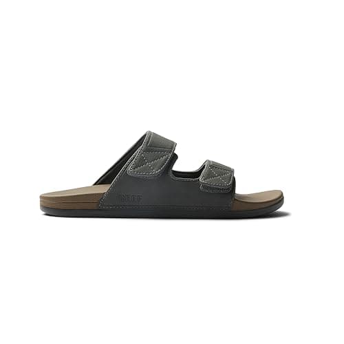 REEF Men's Tradewind Slides, Ultra Soft Footbed, Adjustable Velcro Straps