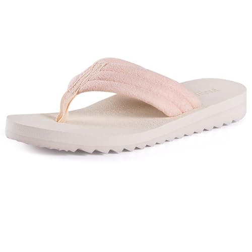 EZSURF Women's Arch Support Flip-Flops for Comfortable Yoga Mat Sandals