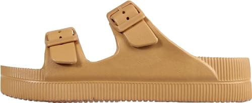 Weweya Women's Arch Support Platform Sandals with Adjustable Buckle