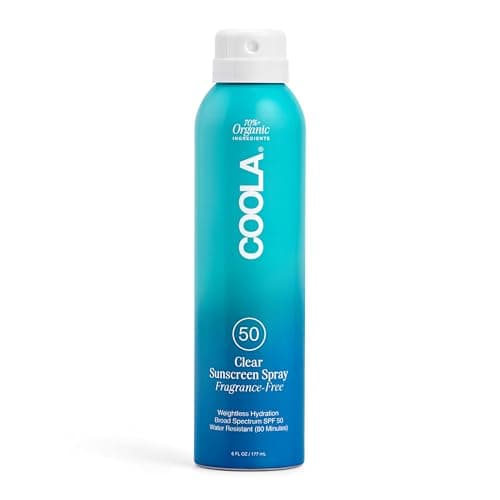 COOLA Organic SPF 50 Sunblock Spray, Daily Protection, 6 Fl Oz