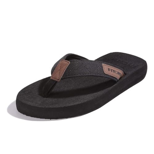 FITORY Men's Comfortable Flip-Flops for Beach and Slippers