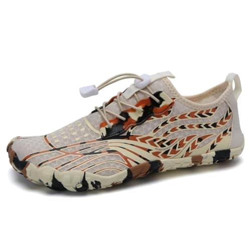 WateLves Men's Barefoot Aqua Sock Shoes for Kayaking, Boating, Hiking, Surfing, Walking