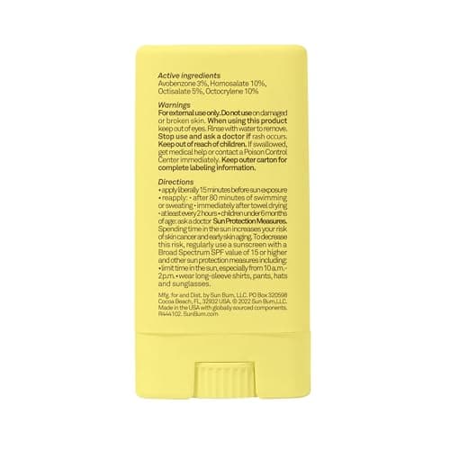 Sun Bum Kids SPF 50 Clear Face Stick Sunscreen - Hawaii 104 Act Compliant