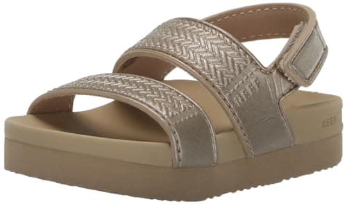 REEF Toddler Water Vista Platform Sandal, Adjustable Velcro Strap