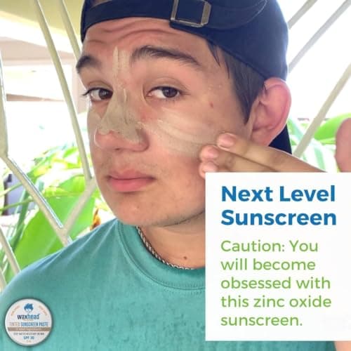 Reef Safe Waxhead Tinted Zinc Oxide SPF 30 Sunscreen, Travel-Friendly & Waterproof