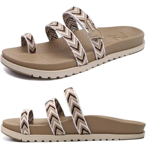 KuaiLu Women's Lightweight Comfort Slides with Arch Support