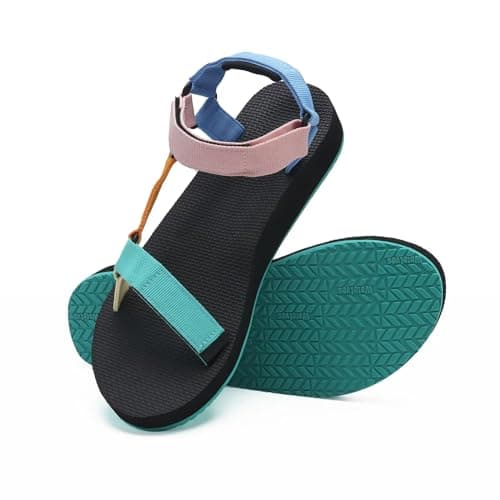 WateLves Women's Arch-Support Hiking Sandals for Outdoor Travel