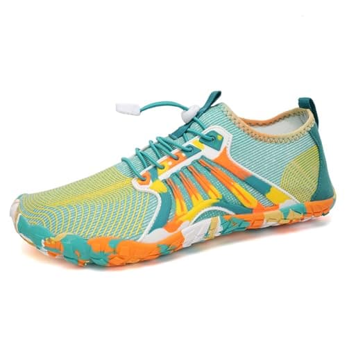WateLves Men's Barefoot Aqua Sock Shoes for Kayaking, Boating, Hiking, Surfing, Walking