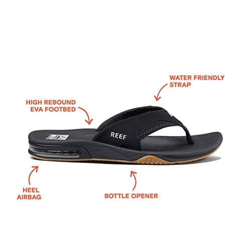 REEF Men's Fanning Speed Logo Flip Flop