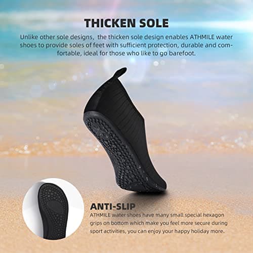 ATHMILE Quick-Dry Water Shoes for Adults & Youth Sport Accessories