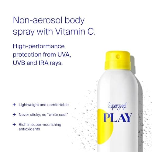 Supergoop! PLAY SPF 50 Antioxidant Body Mist, 2 Pack - Vitamin C & Broad Spectrum Sunscreen