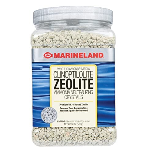 MarineLand White Diamond 50 Ounces Aquarium Filter Media Removes Toxic Ammonia