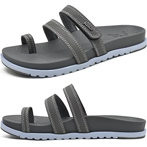 KuaiLu Women's Lightweight Comfort Slides with Arch Support