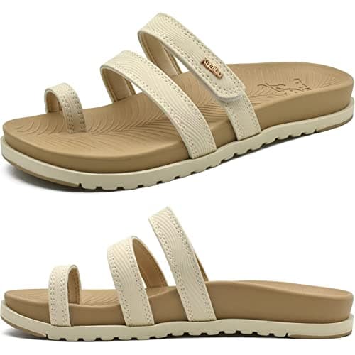 KuaiLu Women's Lightweight Comfort Slides with Arch Support