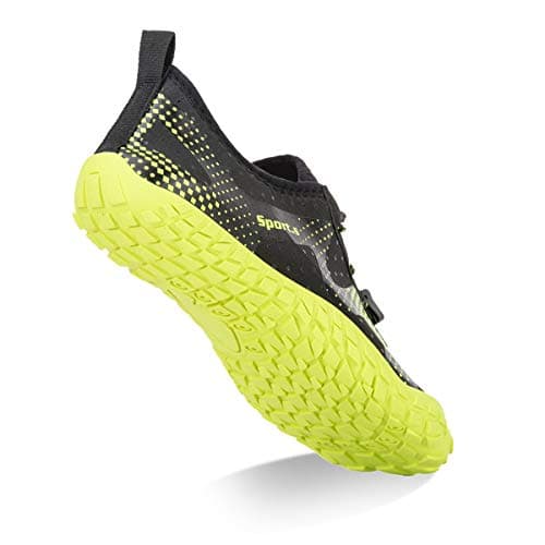 WateLves Men's Barefoot Aqua Sock Shoes for Kayaking, Boating, Hiking, Surfing, Walking