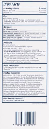 CeraVe Mineral Face Sunscreen SPF 50, Oil Free, Travel Size