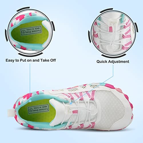 L-RUN Barefoot Water Shoes for Women & Men Aqua Sock Hiking & Swimming