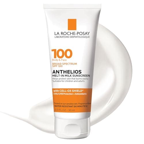 La Roche-Posay Anthelios Melt-In Milk SPF 100, Broad Spectrum Antioxidants, Oil Free, Sun Sensitive Skin
