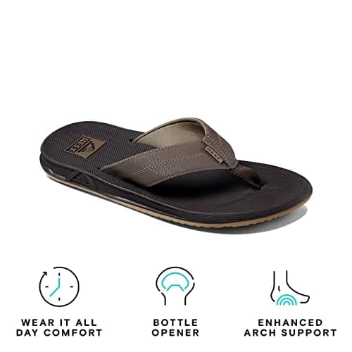 REEF Element TQT Men's Water Friendly Beach Flip Flop with Arch Support