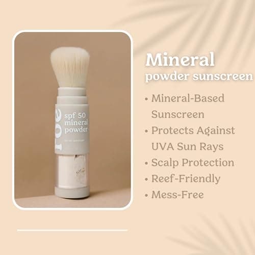 Roe Wellness Kids SPF 50 Reef-Friendly Brush-On Mineral Sunscreen Powder