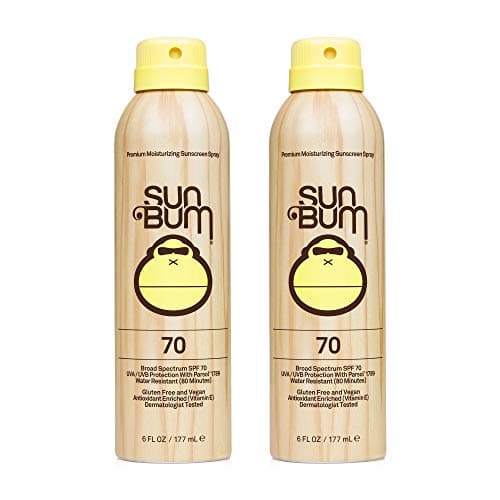 Sun Bum Original SPF 70 Moisturizing Sunscreen Spray - Vegan & Reef Friendly, Vitamin E