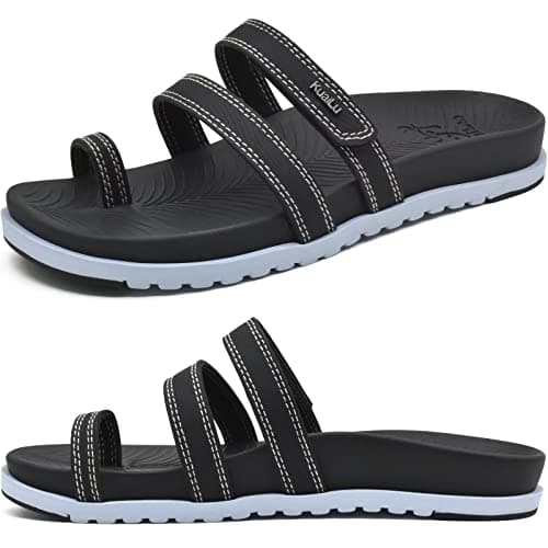 KuaiLu Women's Lightweight Comfort Slides with Arch Support