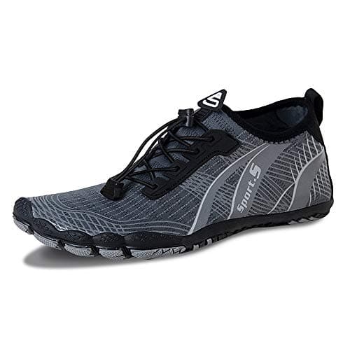 WateLves Men's Barefoot Aqua Sock Shoes for Kayaking, Boating, Hiking, Surfing, Walking