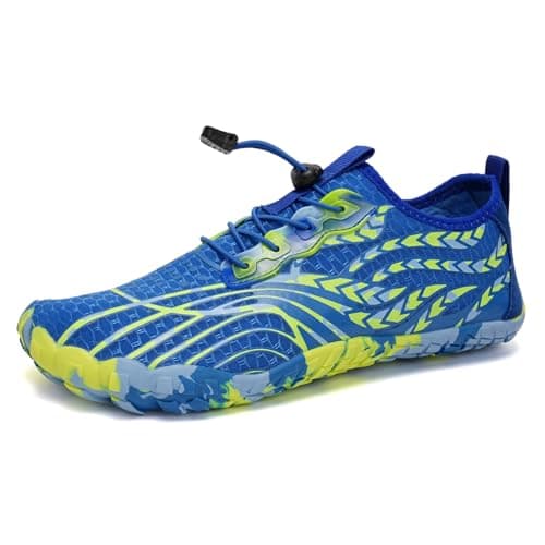 WateLves Men's Barefoot Aqua Sock Shoes for Kayaking, Boating, Hiking, Surfing, Walking