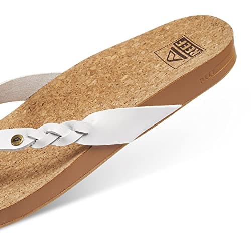 REEF Women's Cushion Court Twist Flip Flop with Arch Support