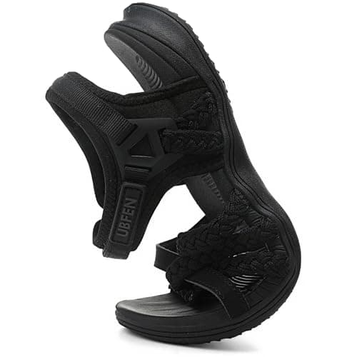 UBFEN Women's Comfortable Hiking Sandals with Adjustable Ankle Straps