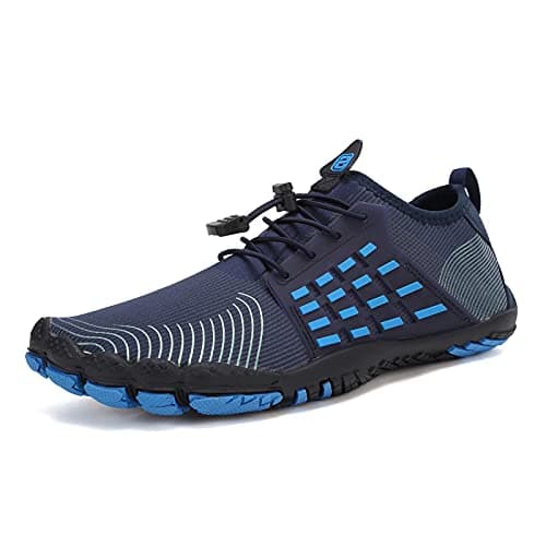 WateLves Men's Barefoot Aqua Sock Shoes for Kayaking, Boating, Hiking, Surfing, Walking