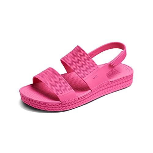 Water-Friendly Platform Sandal for Women with Adjustable Velcro Strap