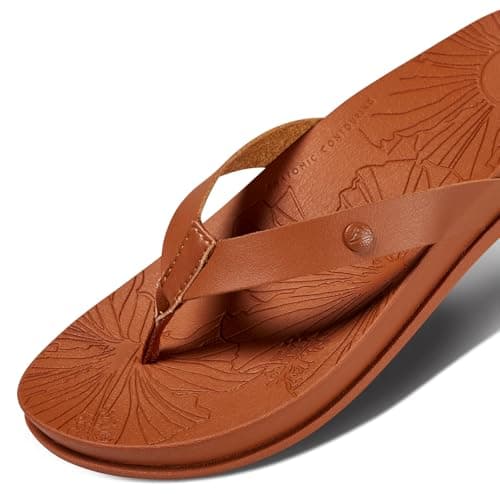 REEF Cushion Porto Cruz Women's Flip Flop, Soft Arch Support Sandal, Cocoa, 7