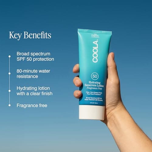 COOLA Organic SPF 50 Sunblock Body Lotion, Dermatologist Tested