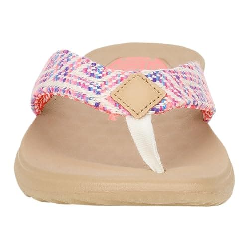 Hey Dude Christi Flip Women's Baja Blue/Pink/Multi Size 5 Sandals