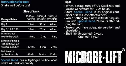 MICROBE-LIFT SBH04 Special Blend Aquarium Cleaner 4 Ounces