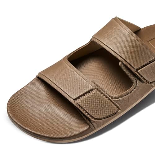 REEF Men's Tradewind Cushion Slides, Adjustable Straps, Ultra Soft Footbed