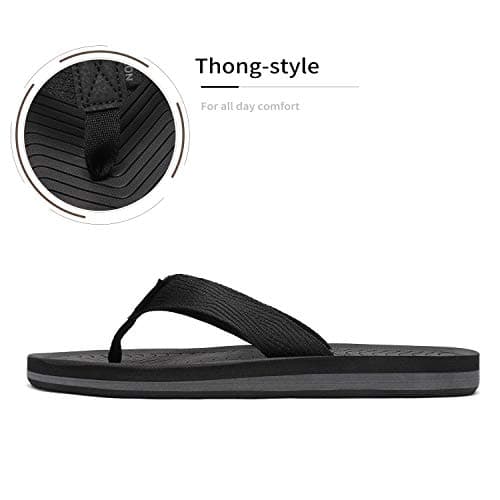NORTIV 8 Men's Comfortable Light Weight Flip Flops