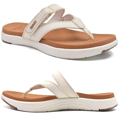 COFACE Women's Fashion Orthotic Flip Flops with Arch Support