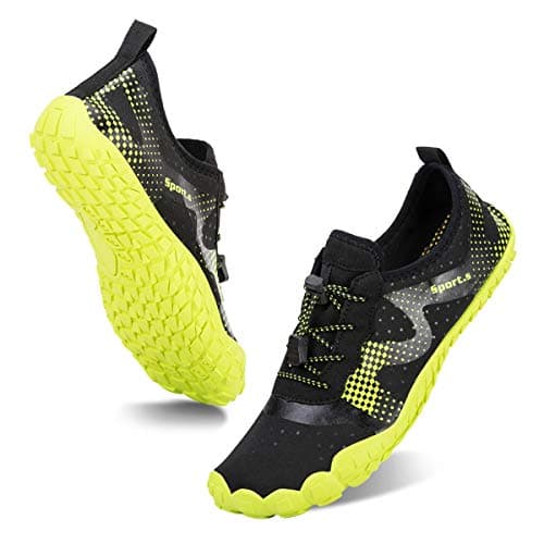 WateLves Men's Barefoot Aqua Sock Shoes for Kayaking, Boating, Hiking, Surfing, Walking