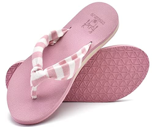 KuaiLu Arch Support Yoga Mat Thong Sandals for WomenComfortable Summer Beach Walking