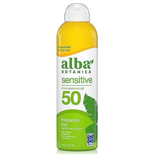 Alba Botanica Sensitive Sunscreen Spray, SPF 50, Fragrance-Free, 5 fl. oz.