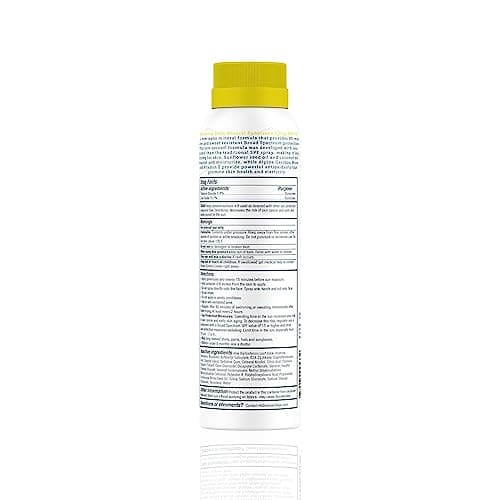 Oars + Alps SPF 50 Mineral Sunscreen Spray, Vitamin E & Antioxidants, Water & Sweat Resistant