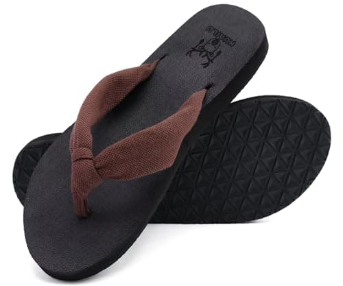 KuaiLu Arch Support Yoga Mat Thong Sandals for WomenComfortable Summer Beach Walking