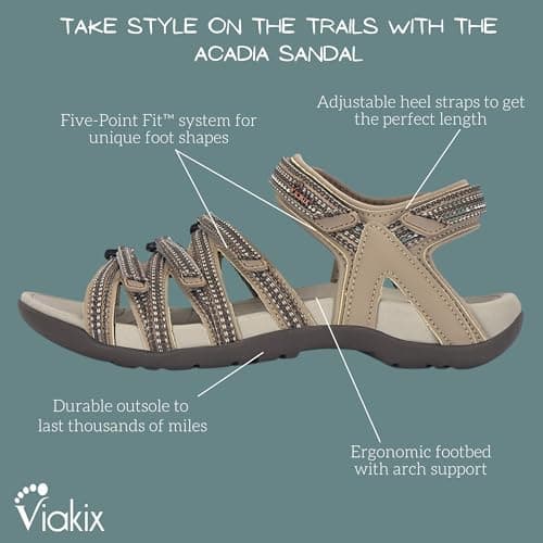 Viakix Acadia Women's Hiking Sandals – Comfortable & Stylish
