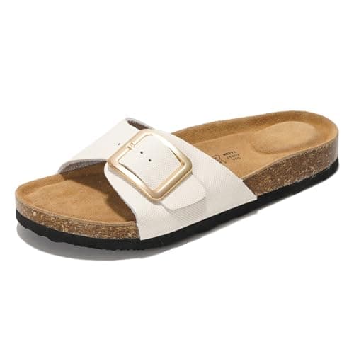 Project Cloud Women's Comfortable Memory Foam Genuine Leather Sandals