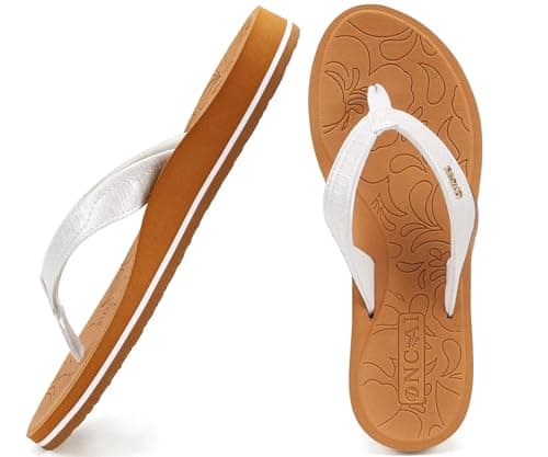 ONCAI Women's Comfortable Flip Flops for Summer Beach Yoga Indoor Outdoor