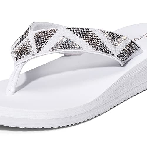 Ampeo Women's Arch Support Flip Flops Summer Beach Sandals