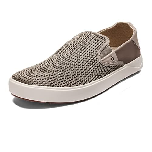 OLUKAI Lae'ahi Men's Slip-On Sneakers, Lightweight & Breathable, Water Resistant Heel