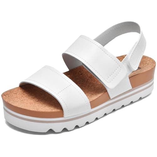 Ustogi Arch Support Flatform Sandals for Women Summer Cushioned Beach Slides